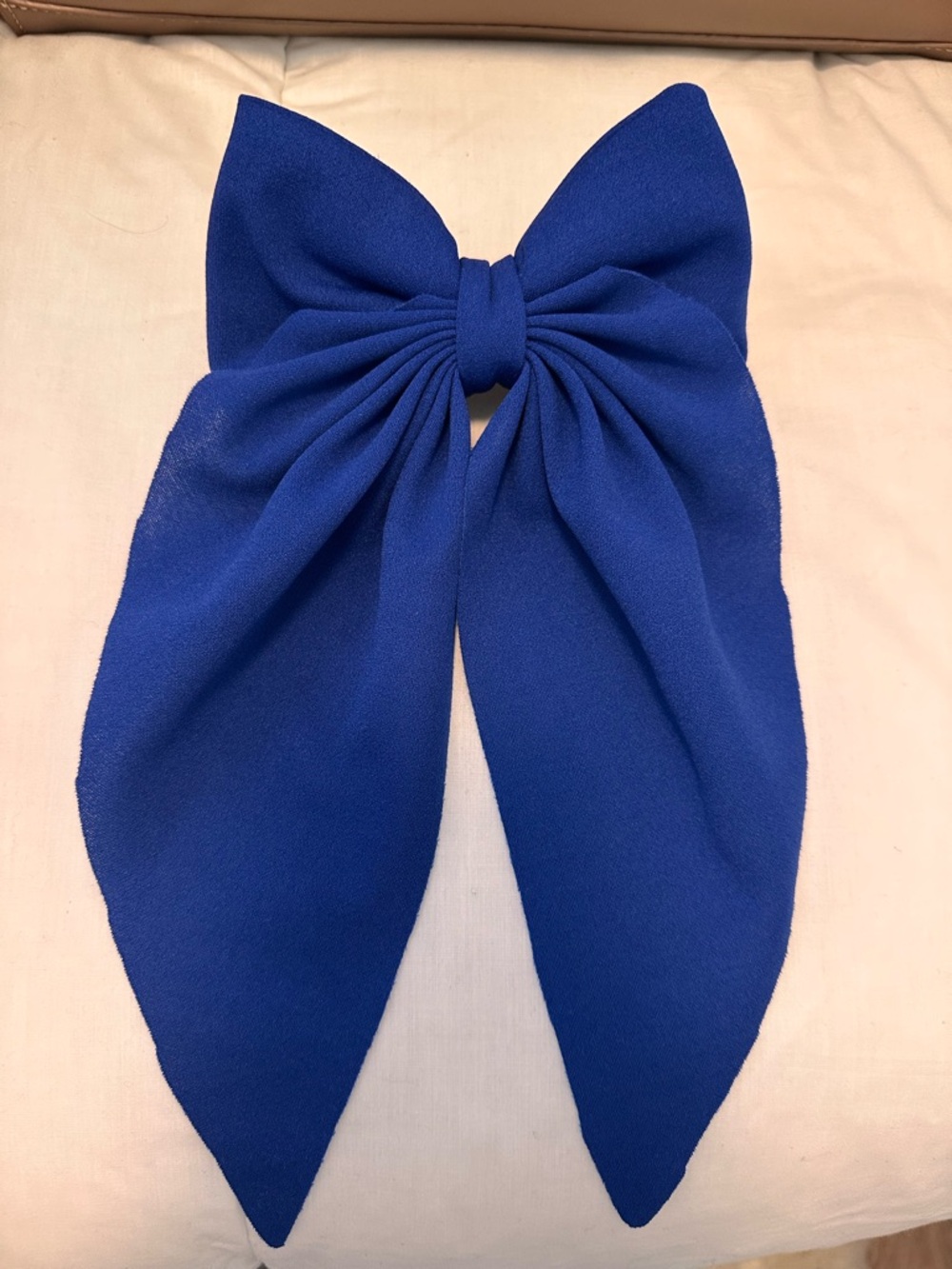 Royal Blue Fabric Hair Bow